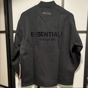 Fear of God Essentials Black Charcoal Sweatshirt Unisex Size XXS